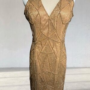 Vintage gold fairy dress  Size 4 Good condition